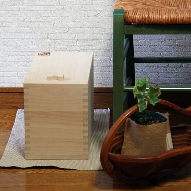 桐米びつ5kg(生地仕上げ)