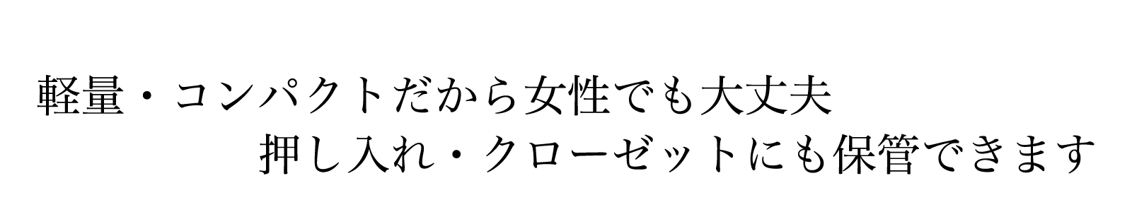 押し入れやクローゼットにも入るサイズです