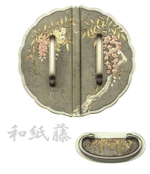 桐たんす金具【和紙 藤】