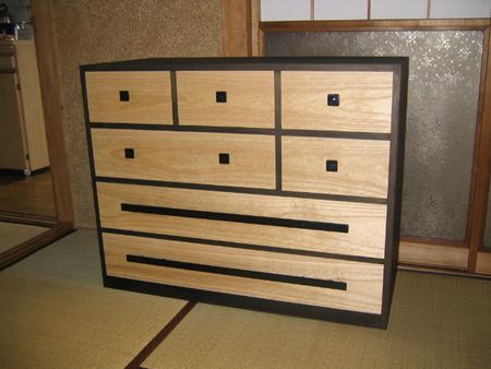 桐チェスト　一鉄ブラック