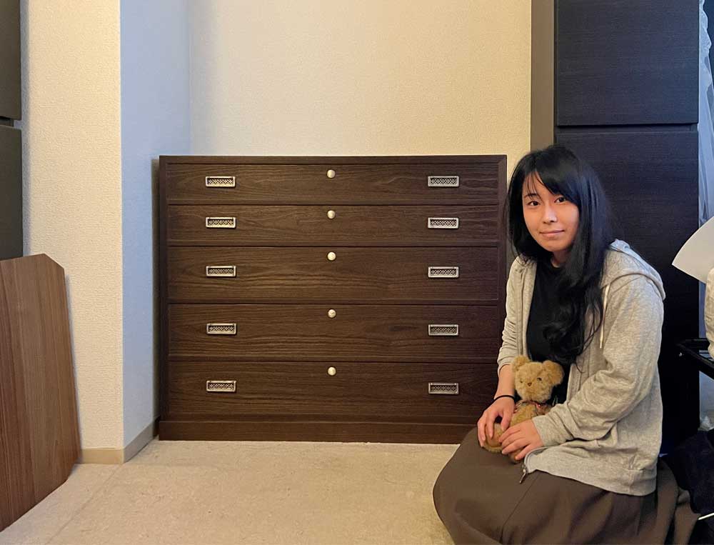 京都府 廣中様 桐たんす 整理たんす「甘栗」