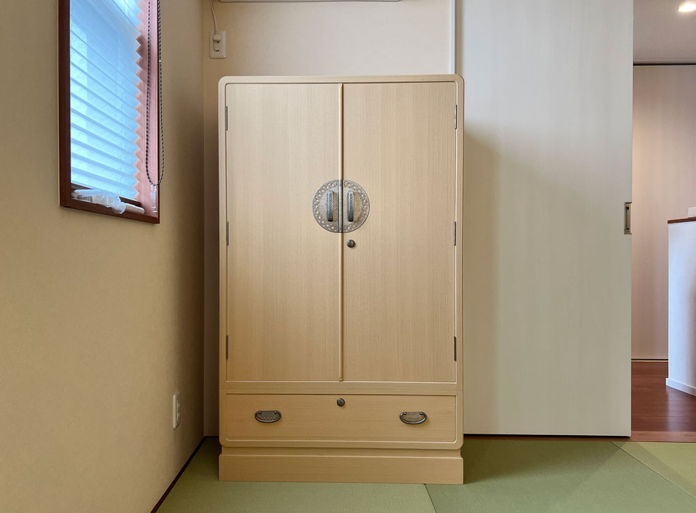 高知県 中城様 桐たんす 帯たんす 「なつめぐ」別注