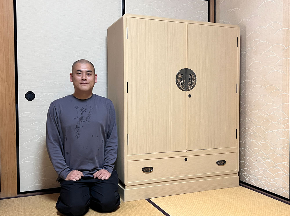 京都府 八幡様　桐たんす 和たんす「あんず」