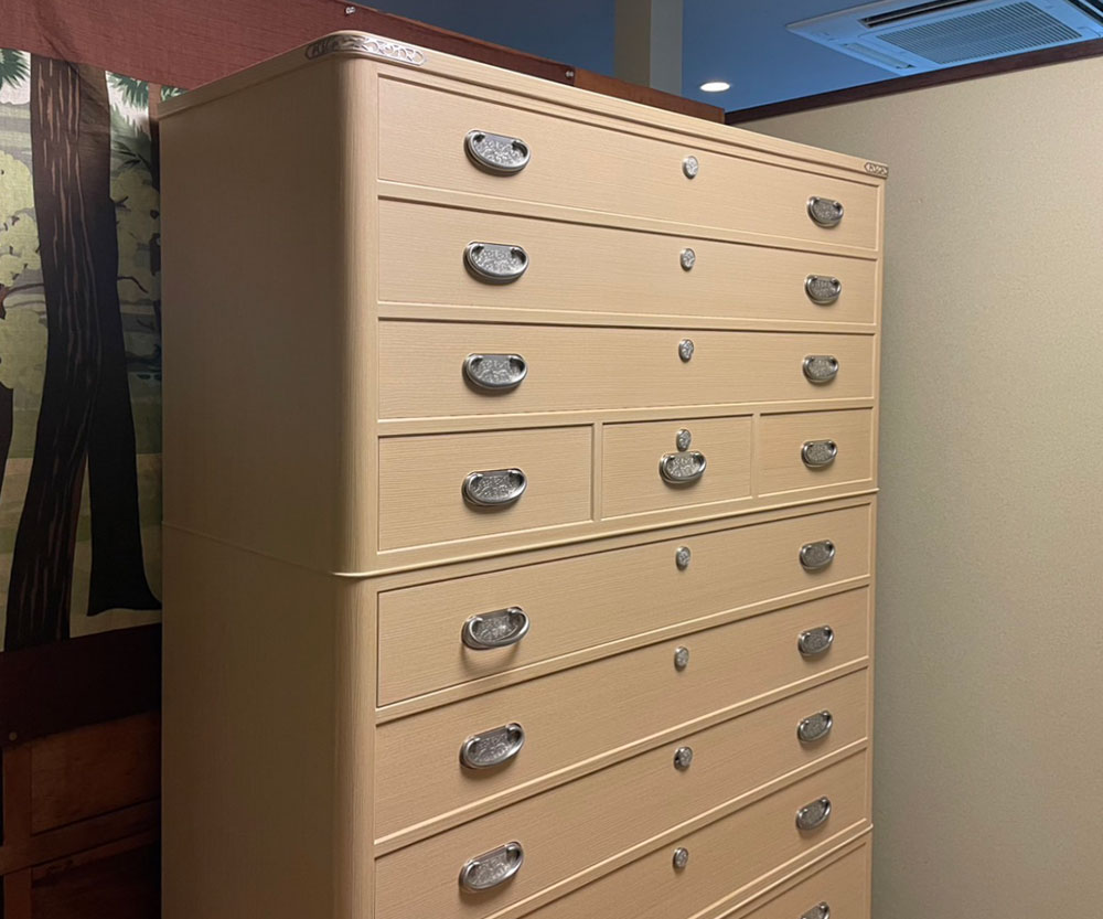 京都府 谷様 桐たんす 整理たんす「花車」別注1