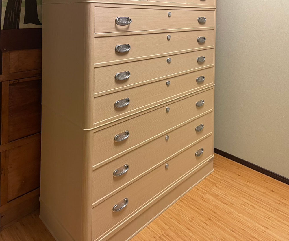 京都府 谷様 桐たんす 整理たんす「花車」別注