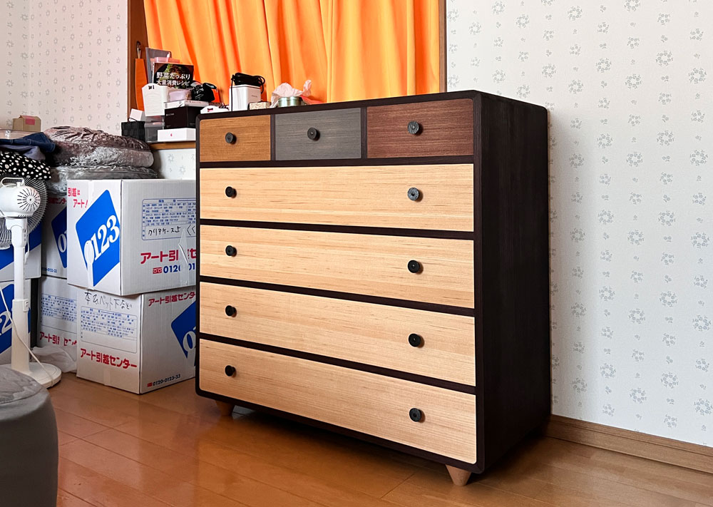 東京都 藤川様　桐チェスト「ココナッツ-43プラス」