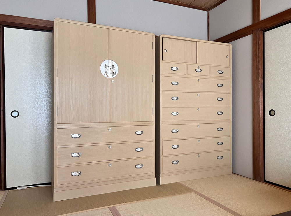 東京都 S様 桐たんす 整理たんす「すずらん」別注