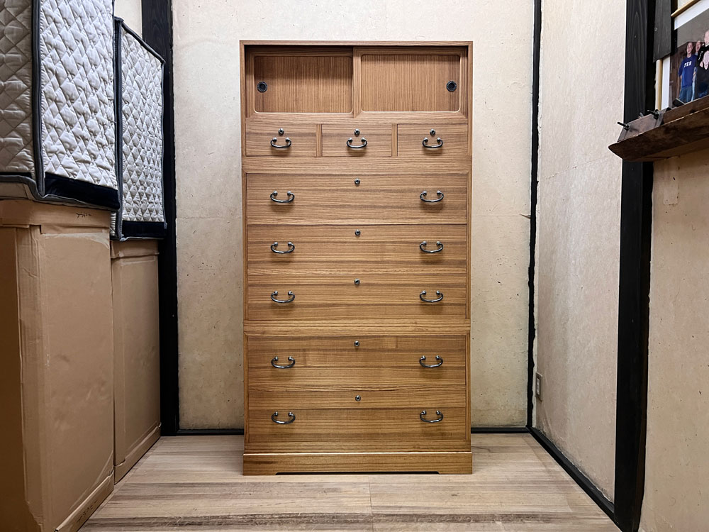 福島県 平出様 桐たんす 整理たんす 修理・再生・リフォーム後の画像