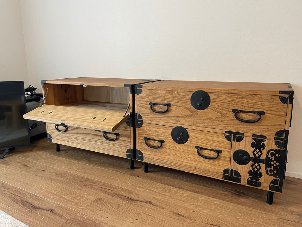 東京都 後藤様 桐たんす 整理たんす 修理・再生・リメイク後の画像