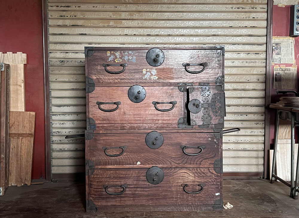 東京都 後藤様 桐たんす 整理たんす 修理・再生・リメイク前の画像