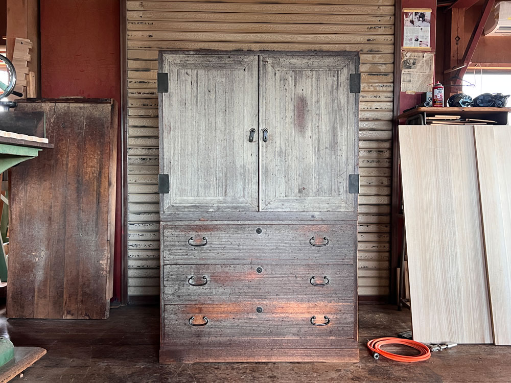 東京都 折戸様 桐たんす 和たんす 修理・再生・リフォーム前の画像