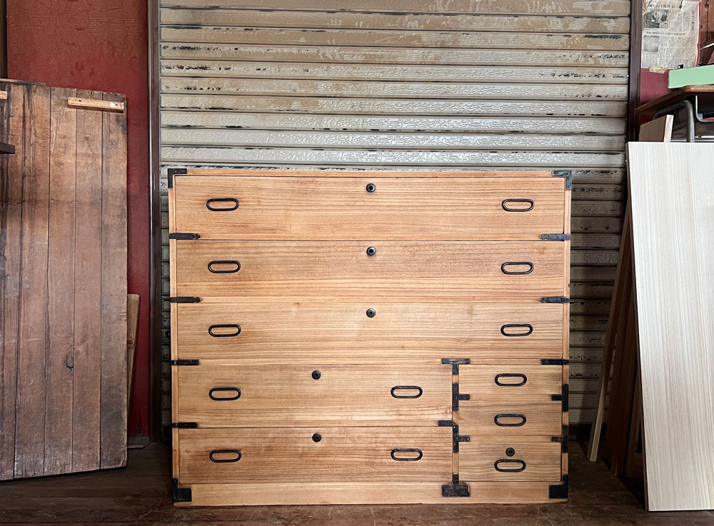 大阪府 北條様 桐たんす 整理たんす 修理・再生・リフォーム前の画像