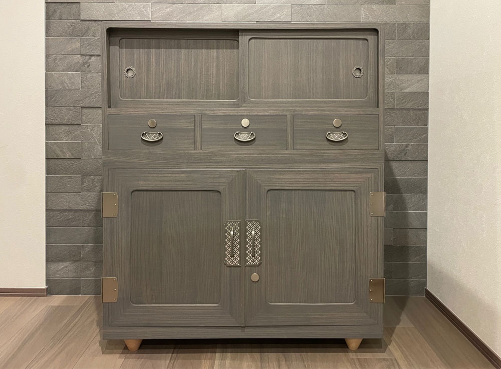 東京都 三宅様 桐たんす 和たんす 修理・再生・リメイク後の画像1