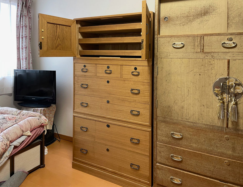 新潟県 藤村様　桐たんす 和たんす　修理・再生・リフォーム後の画像