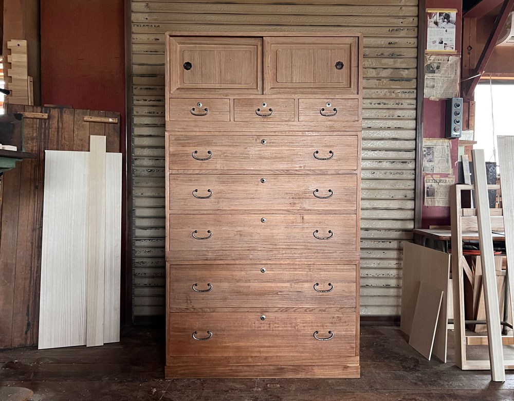 新潟県 齋喜様 桐たんす 整理たんす 修理・再生・リフォーム前の画像