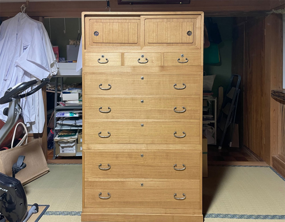 新潟県 齋喜様 桐たんす 整理たんす 修理・再生・リフォーム後の画像