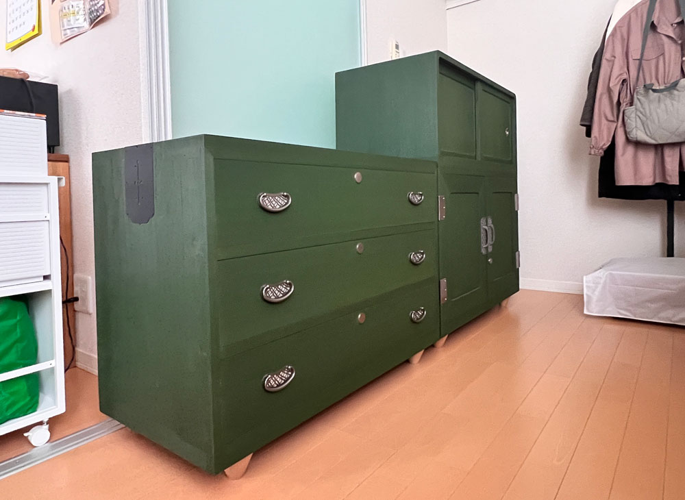 東京都 和地様　桐たんす 和たんす　修理・再生・リメイク後の画像